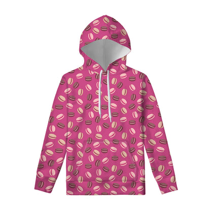 Sweet Macarons Pattern Print Pullover Hoodie