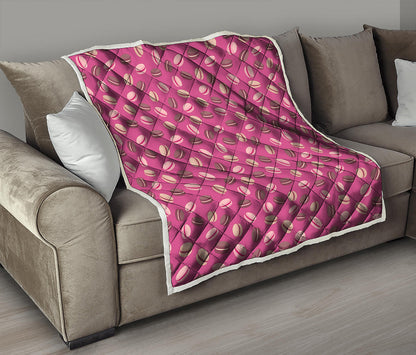 Sweet Macarons Pattern Print Quilt