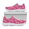 Sweet Macarons Pattern Print White Running Shoes