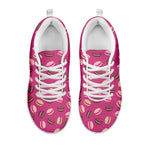 Sweet Macarons Pattern Print White Sneakers