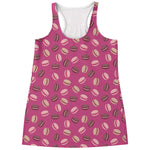 Sweet Macarons Pattern Print Women's Racerback Tank Top
