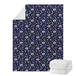 Sweet Pea Floral Pattern Print Blanket