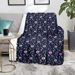 Sweet Pea Floral Pattern Print Blanket