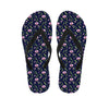 Sweet Pea Floral Pattern Print Flip Flops