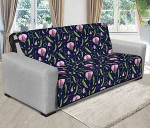 Sweet Pea Floral Pattern Print Futon Protector