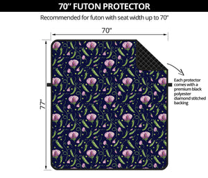 Sweet Pea Floral Pattern Print Futon Protector