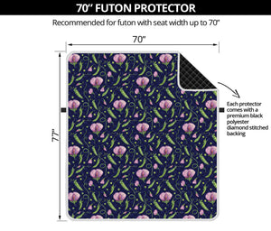 Sweet Pea Floral Pattern Print Futon Protector