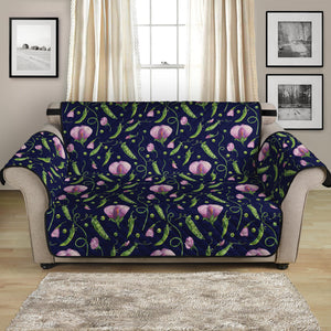 Sweet Pea Floral Pattern Print Loveseat Protector