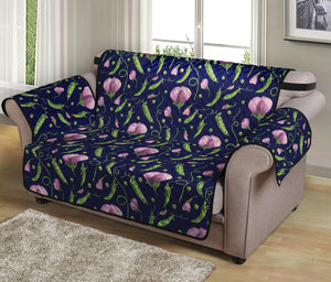 Sweet Pea Floral Pattern Print Loveseat Protector