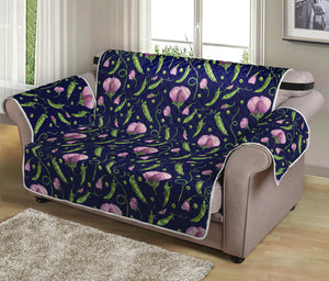 Sweet Pea Floral Pattern Print Loveseat Protector