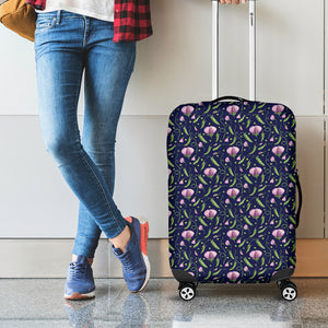 Sweet Pea Floral Pattern Print Luggage Cover