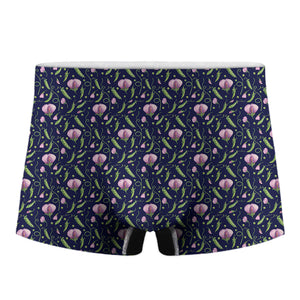 Sweet Pea Floral Pattern Print Men's Boxer Briefs