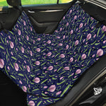 Sweet Pea Floral Pattern Print Pet Car Back Seat Cover