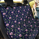 Sweet Pea Floral Pattern Print Pet Car Back Seat Cover