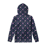 Sweet Pea Floral Pattern Print Pullover Hoodie