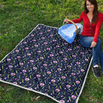 Sweet Pea Floral Pattern Print Quilt