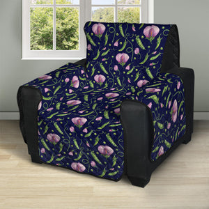 Sweet Pea Floral Pattern Print Recliner Protector