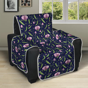 Sweet Pea Floral Pattern Print Recliner Protector