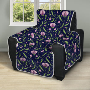 Sweet Pea Floral Pattern Print Recliner Protector