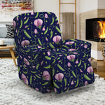 Sweet Pea Floral Pattern Print Recliner Slipcover