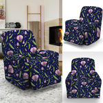 Sweet Pea Floral Pattern Print Recliner Slipcover