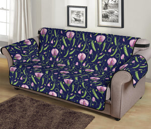 Sweet Pea Floral Pattern Print Sofa Protector