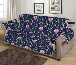 Sweet Pea Floral Pattern Print Sofa Protector