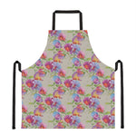 Sweet Pea Flower Pattern Print Apron