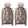 Sweet Pea Flower Pattern Print Car Seat Organizers