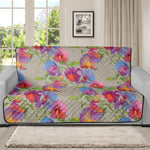 Sweet Pea Flower Pattern Print Futon Protector