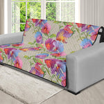 Sweet Pea Flower Pattern Print Futon Protector