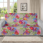 Sweet Pea Flower Pattern Print Futon Protector