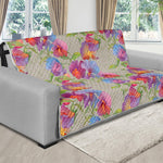 Sweet Pea Flower Pattern Print Futon Protector