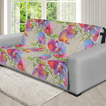 Sweet Pea Flower Pattern Print Futon Protector