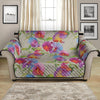 Sweet Pea Flower Pattern Print Loveseat Protector