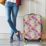 Sweet Pea Flower Pattern Print Luggage Cover