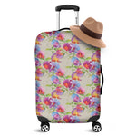 Sweet Pea Flower Pattern Print Luggage Cover