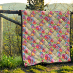 Sweet Pea Flower Pattern Print Quilt