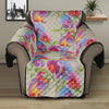 Sweet Pea Flower Pattern Print Recliner Protector