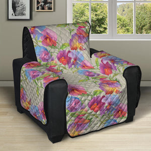 Sweet Pea Flower Pattern Print Recliner Protector