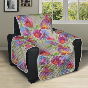 Sweet Pea Flower Pattern Print Recliner Protector