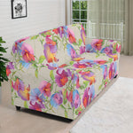 Sweet Pea Flower Pattern Print Sofa Cover