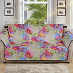 Sweet Pea Flower Pattern Print Sofa Protector