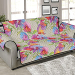 Sweet Pea Flower Pattern Print Sofa Protector