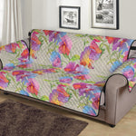 Sweet Pea Flower Pattern Print Sofa Protector