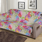 Sweet Pea Flower Pattern Print Sofa Protector