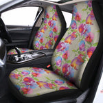 Sweet Pea Flower Pattern Print Universal Fit Car Seat Covers