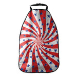 Swirl American Patriotic Star Print Car Seat Organizers