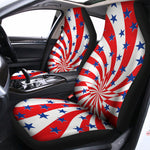 Swirl American Patriotic Star Print Universal Fit Car Seat Covers