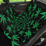 Swirl Cannabis Leaf Print Pet Car Back Seat Cover